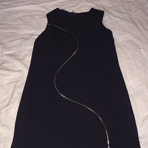 Navy shift dress